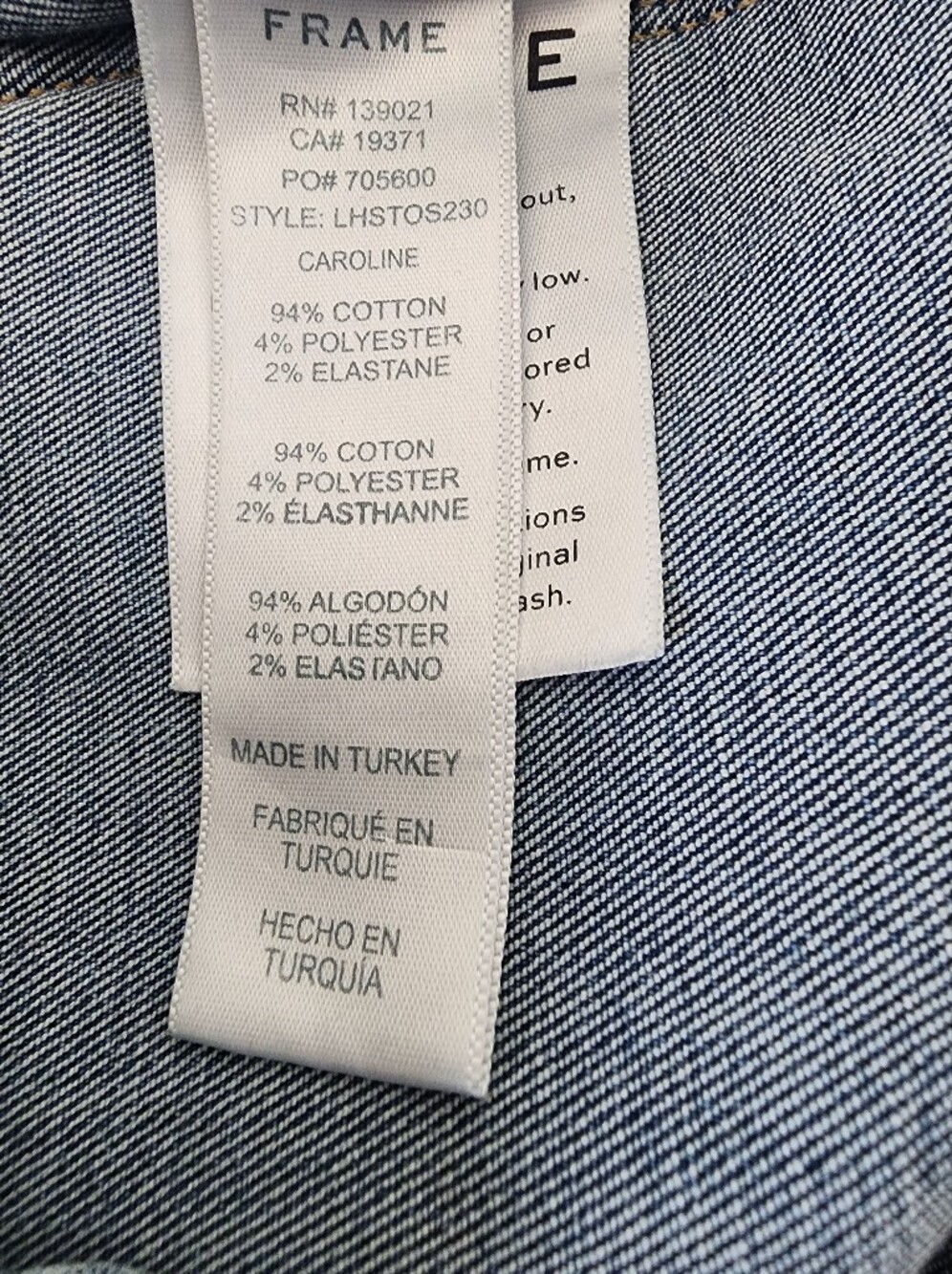 FRAME Le High Straight Split Hem Caroline Jeans Size 28 Cropped High Rise Medium - Picture 10 of 11
